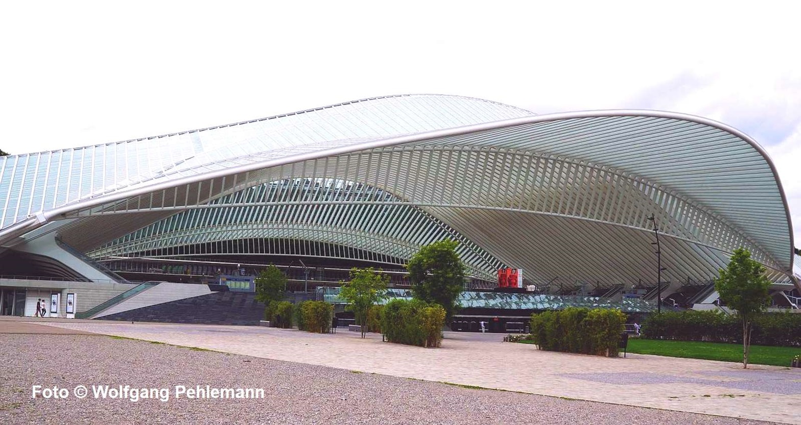 Bahnhof Liège-Guillemins Schnellbahnverbindung mit Brüssel Köln und Paris Foto © Wolfgang Pehlemann DSC04640