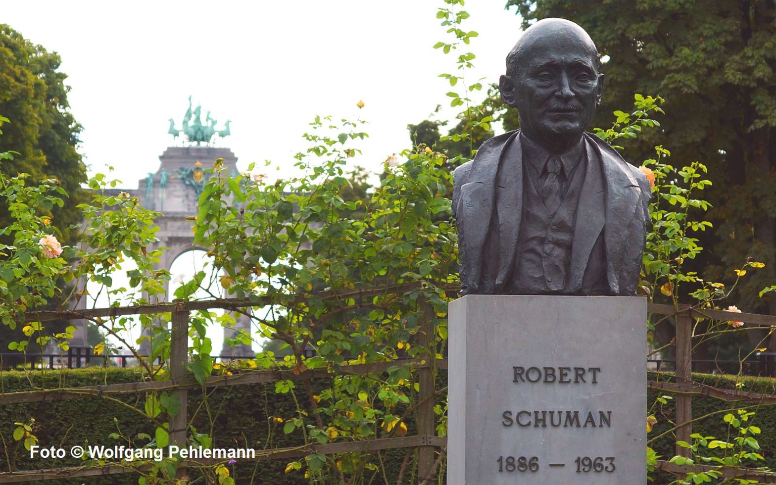 Robert Schuman nix Komponist franz Staatsmann mitbegründer EU - Brüssel Belgien- Foto © Wolfgang Pehlemann DSC09130