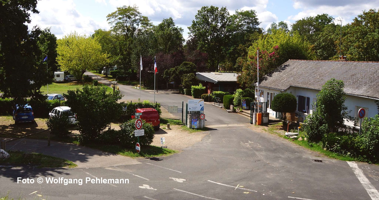 Der Campingplatz Montouis sur Loire nahe Tours und am Fluss gelegen - Foto © Wolfgang Pehlemann DSC09360