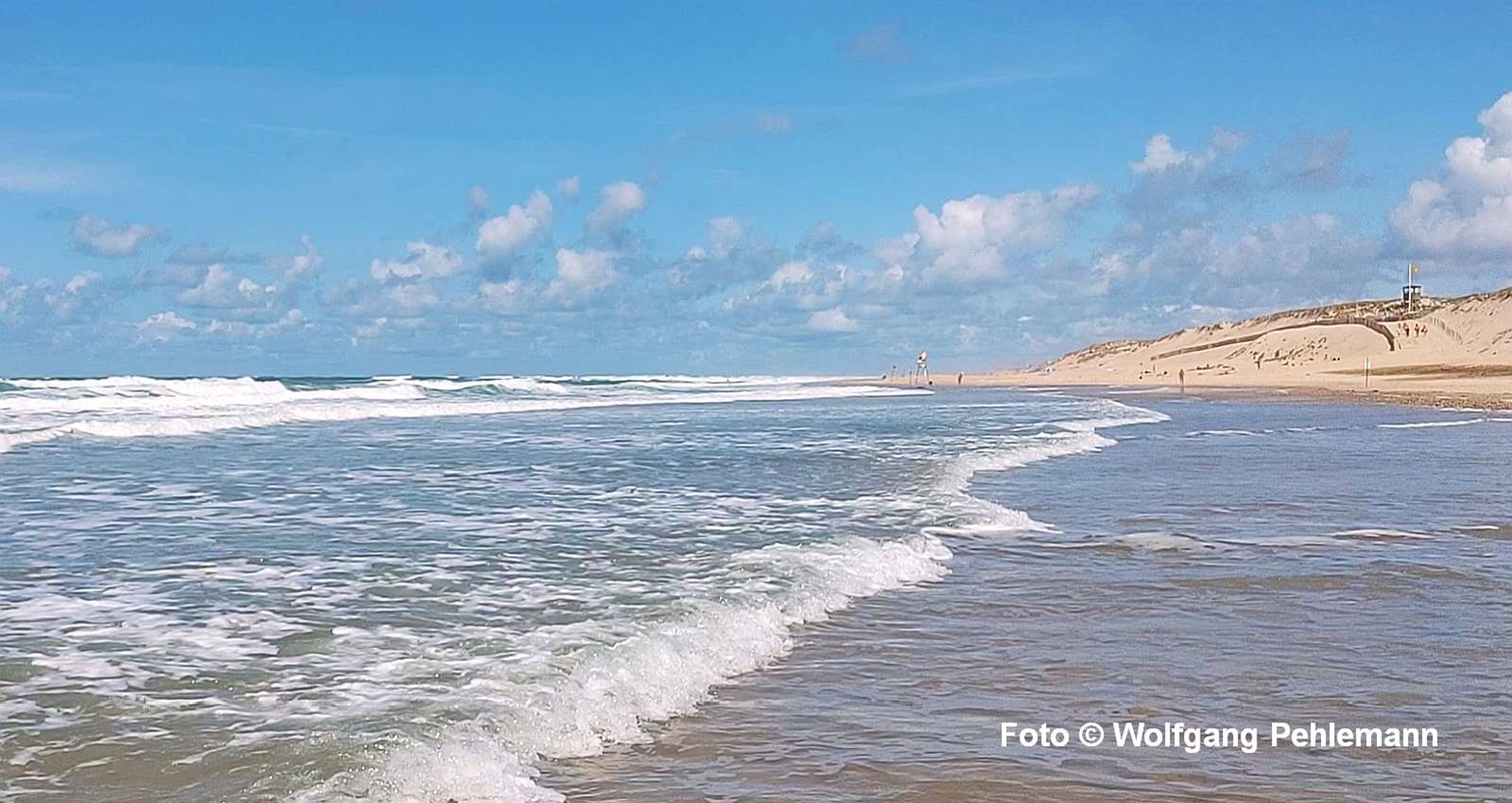 Am Biscaya-Strand vom CHM Monta, Halbinsel Medoc France - Foto © Wolfgang Pehlemann